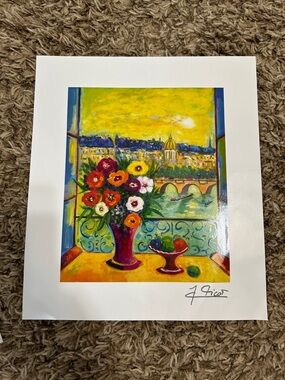 Jean-Claude Picot “Le Fenetre Ouverte” Lithograph